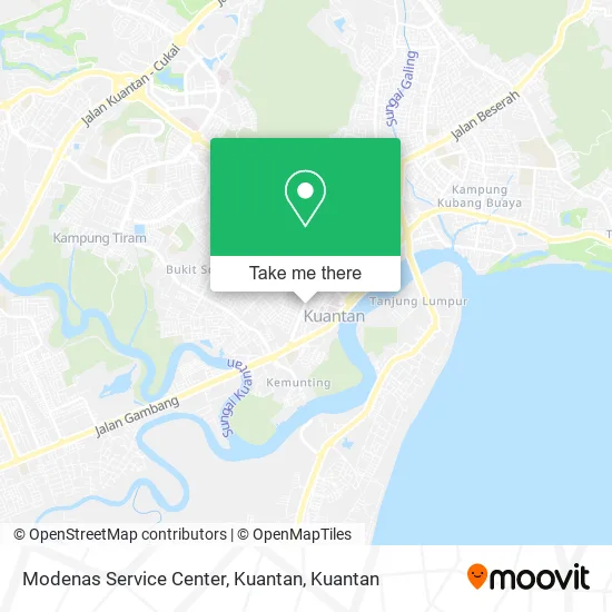 Modenas Service Center, Kuantan map