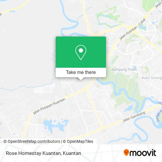 Rose Homestay Kuantan map