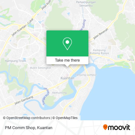 PM Comm Shop map