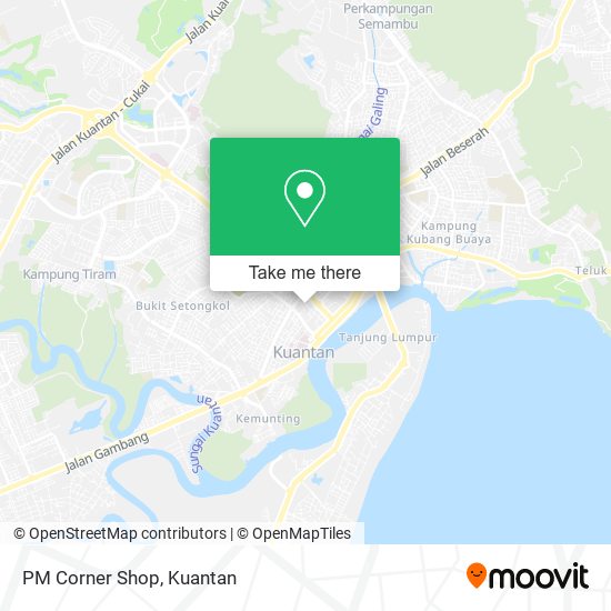 PM Corner Shop map