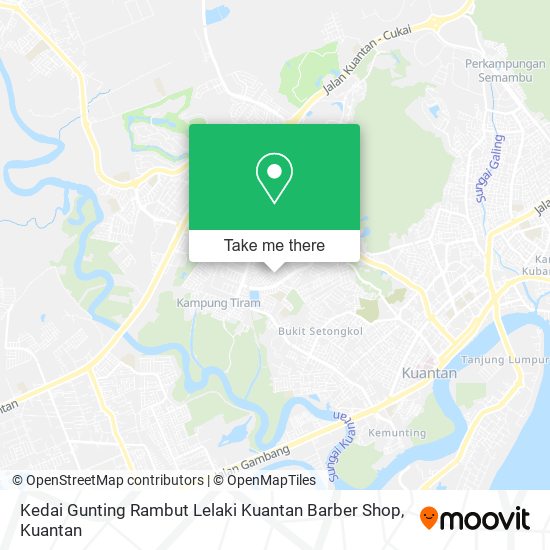 Peta Kedai Gunting Rambut Lelaki Kuantan Barber Shop