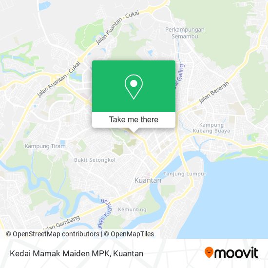 Peta Kedai Mamak Maiden MPK