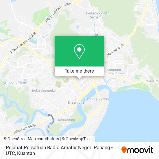 Peta Pejabat Persatuan Radio Amatur Negeri Pahang - UTC