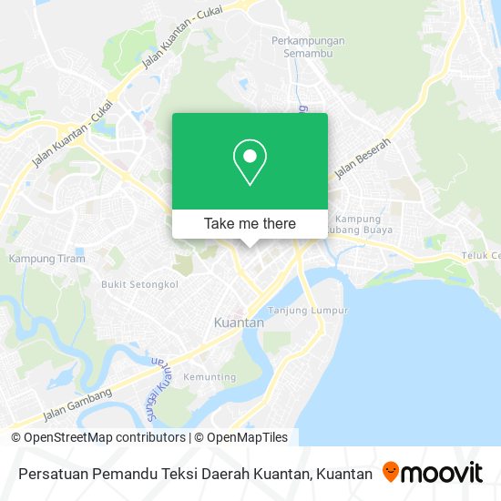 Persatuan Pemandu Teksi Daerah Kuantan map