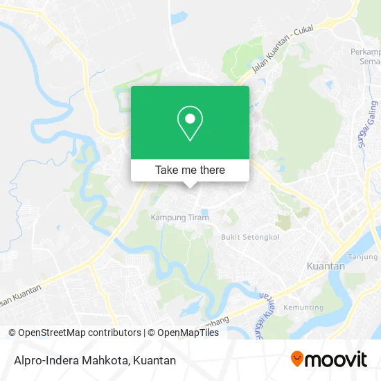 Alpro-Indera Mahkota map