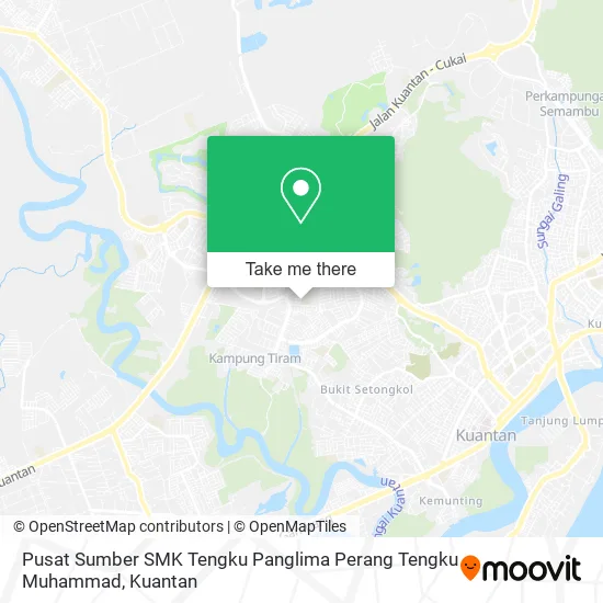 Pusat Sumber SMK Tengku Panglima Perang Tengku Muhammad map