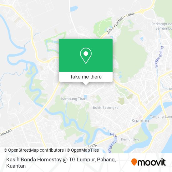 Kasih Bonda Homestay @ TG Lumpur, Pahang map