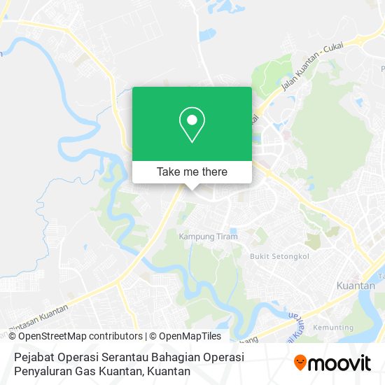 Pejabat Operasi Serantau Bahagian Operasi Penyaluran Gas Kuantan map