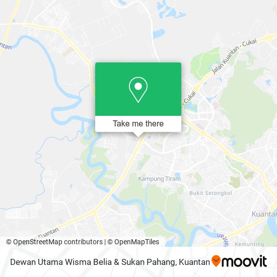 Dewan Utama Wisma Belia & Sukan Pahang map