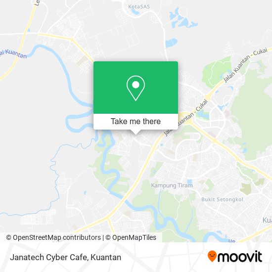 Peta Janatech Cyber Cafe