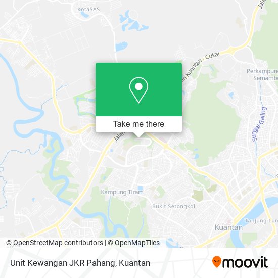 Unit Kewangan JKR Pahang map