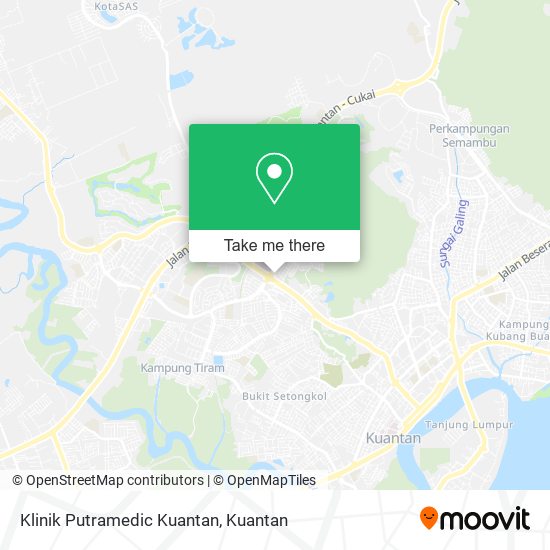 Klinik Putramedic Kuantan map