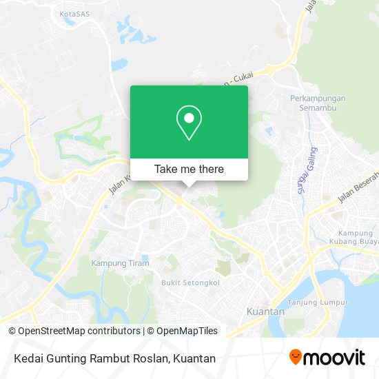 Peta Kedai Gunting Rambut Roslan