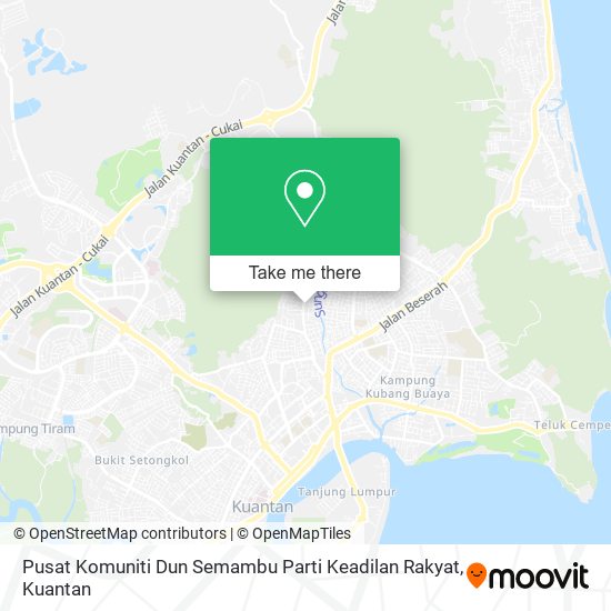 Peta Pusat Komuniti Dun Semambu Parti Keadilan Rakyat