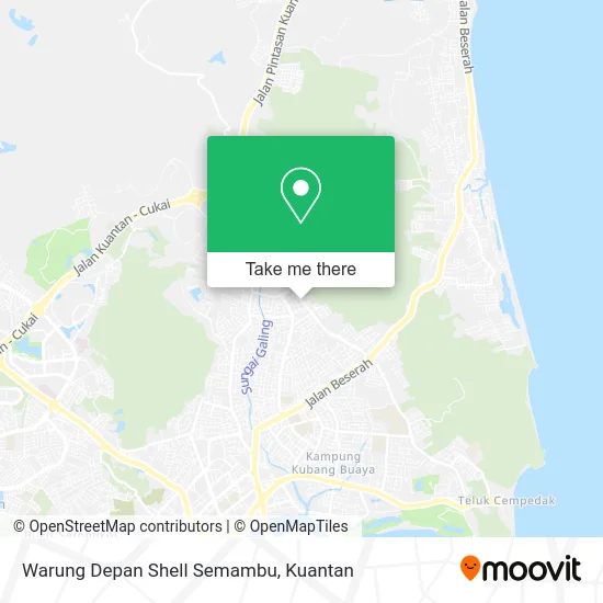 Warung Depan Shell Semambu map