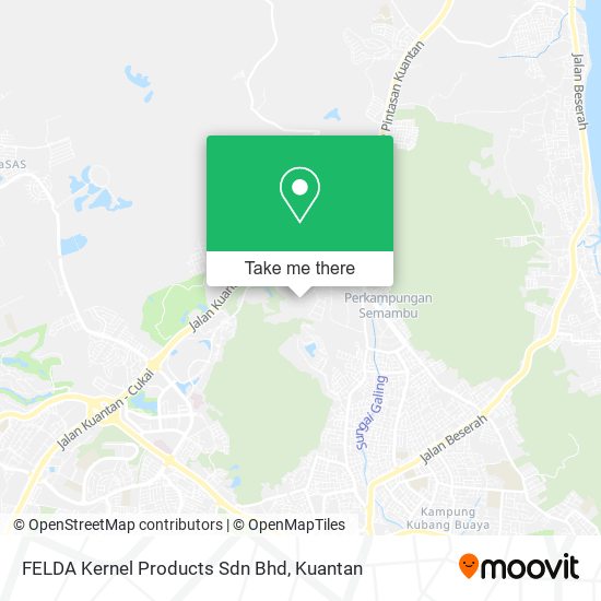 Peta FELDA Kernel Products Sdn Bhd