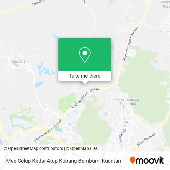 Peta Mee Celup Kedai Atap Kubang Bembam