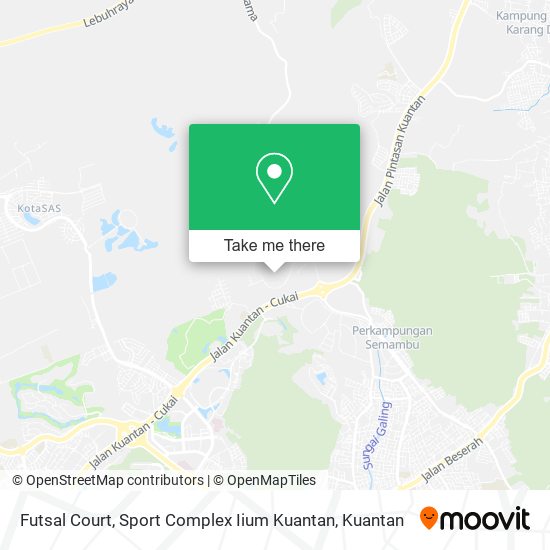 Futsal Court, Sport Complex Iium Kuantan map