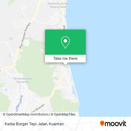 Peta Kedai Burger Tepi Jalan