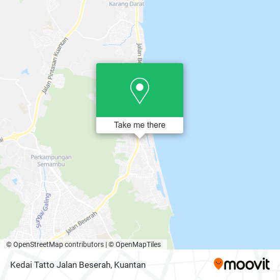Kedai Tatto Jalan Beserah map