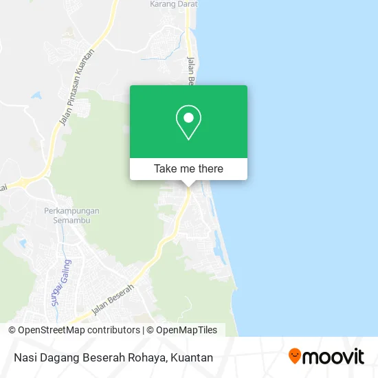 Nasi Dagang Beserah Rohaya map