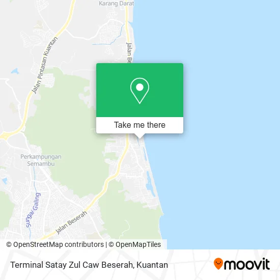 Terminal Satay Zul Caw Beserah map