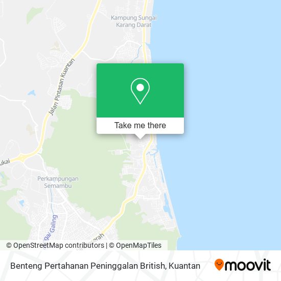 Benteng Pertahanan Peninggalan British map