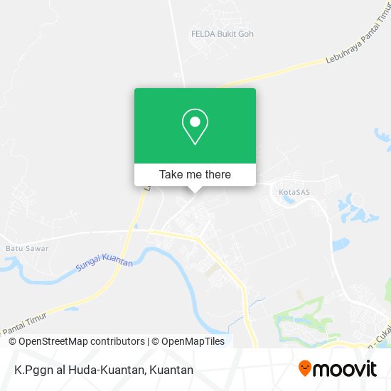 K.Pggn al Huda-Kuantan map