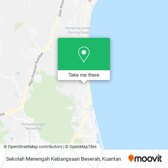 Peta Sekolah Menengah Kebangsaan Beserah