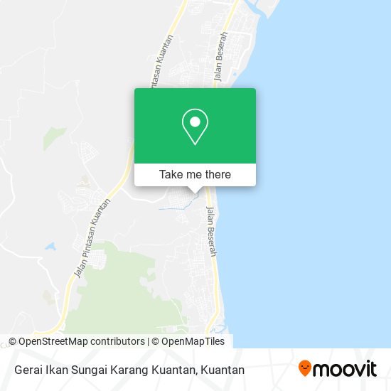 Peta Gerai Ikan Sungai Karang Kuantan