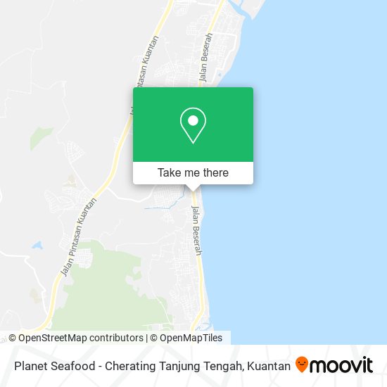 Planet Seafood - Cherating Tanjung Tengah map