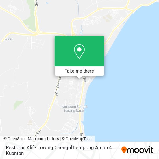 Restoran Alif - Lorong Chengal Lempong Aman 4 map
