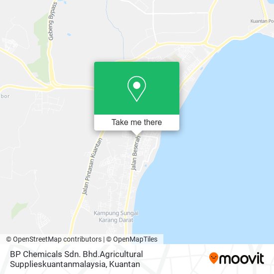 BP Chemicals Sdn. Bhd.Agricultural Supplieskuantanmalaysia map