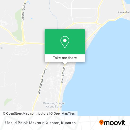 Masjid Balok Makmur Kuantan map