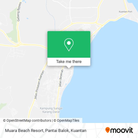 Peta Muara Beach Resort, Pantai Balok