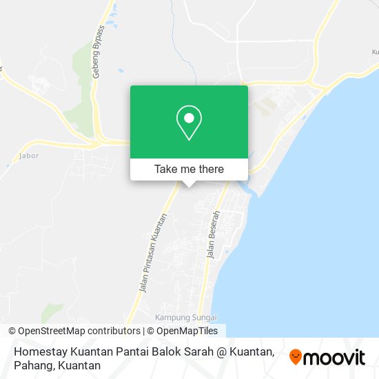 Homestay Kuantan Pantai Balok Sarah @ Kuantan, Pahang map