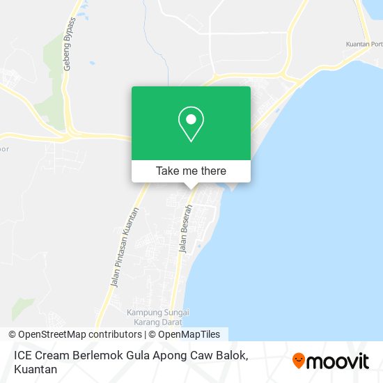 ICE Cream Berlemok Gula Apong Caw Balok map