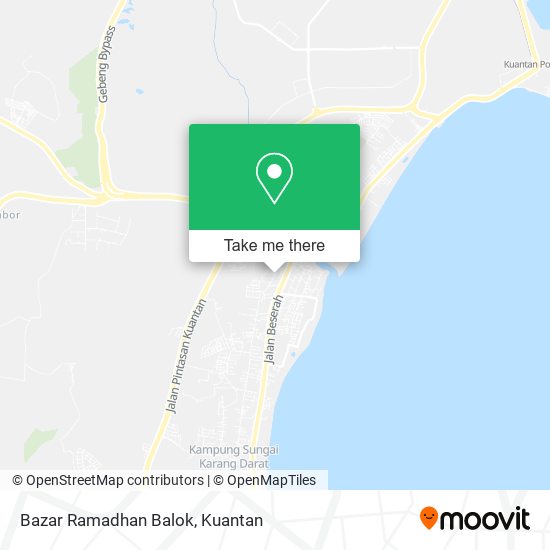 Bazar Ramadhan Balok map