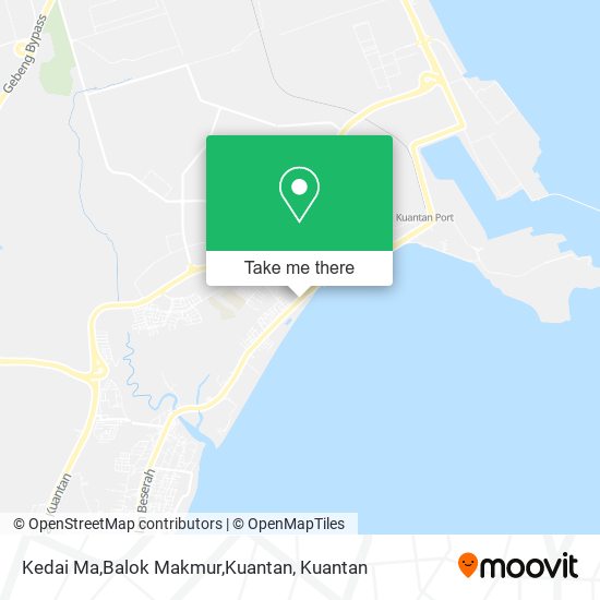 Peta Kedai Ma,Balok Makmur,Kuantan