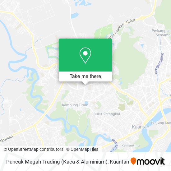 Peta Puncak Megah Trading (Kaca & Aluminium)