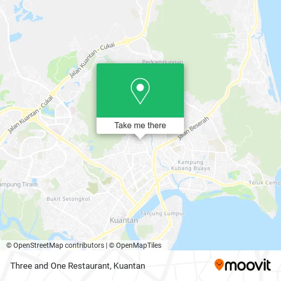 Three and One Restaurant map