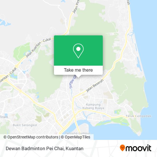 Dewan Badminton Pei Chai map
