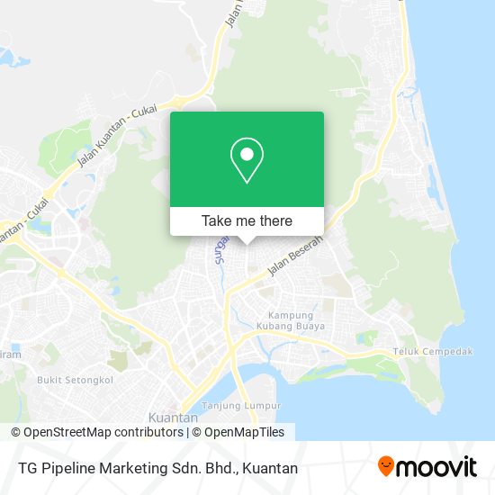 TG Pipeline Marketing Sdn. Bhd. map