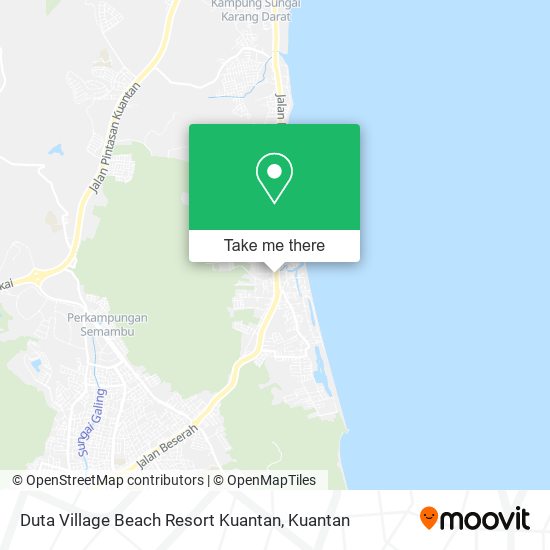 Duta Village Beach Resort Kuantan map