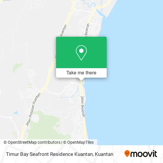 Timur Bay Seafront Residence Kuantan map