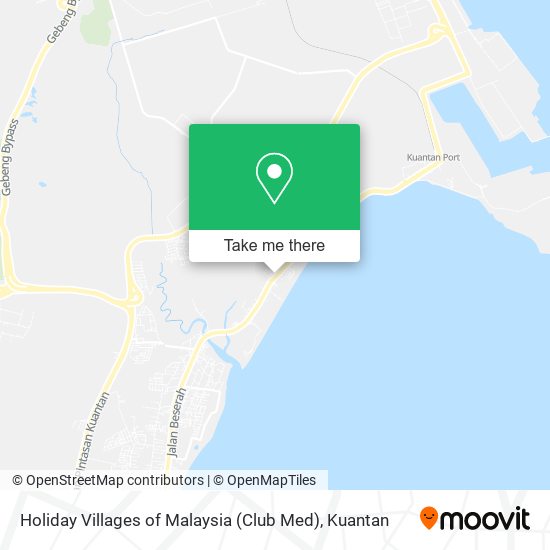 Peta Holiday Villages of Malaysia (Club Med)