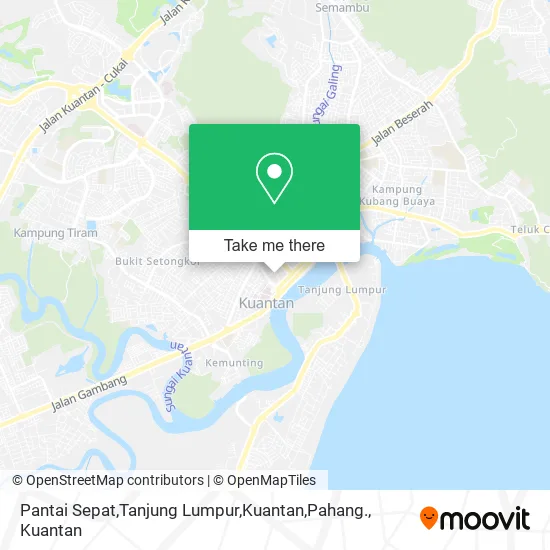 Pantai Sepat,Tanjung Lumpur,Kuantan,Pahang. map