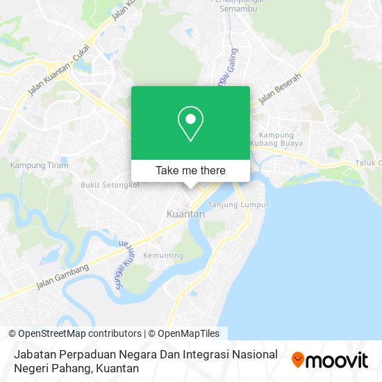Peta Jabatan Perpaduan Negara Dan Integrasi Nasional Negeri Pahang