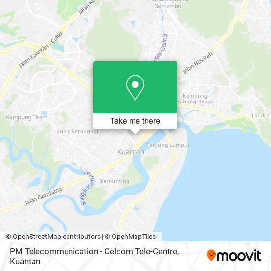 PM Telecommunication - Celcom Tele-Centre map