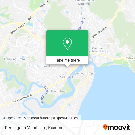 Perniagaan Mandalam map